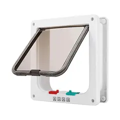DETODOYMAS - Puerta Exterior Pequeña Para Perro Gato Mascota Talla S