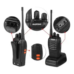 GENERICO - Pack X2 Radio Transmisor Walkie Talkie Bf-888s Baofeng