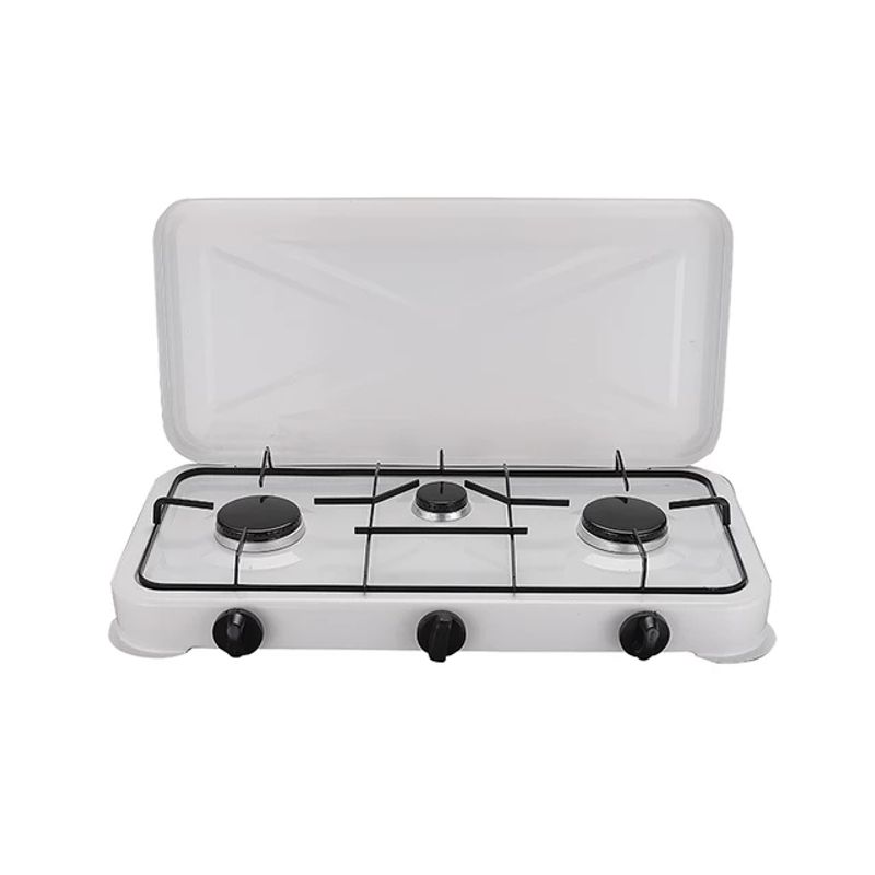 GENERICO - Cocinilla 3P con Regulador de gas manguera y abrazaderas