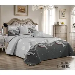 GENERICO - CUBRECAMA PLAZA Y MEDIA ESTAMPADO ESTAMPADO CON FUNDA DE ALMOHADA.