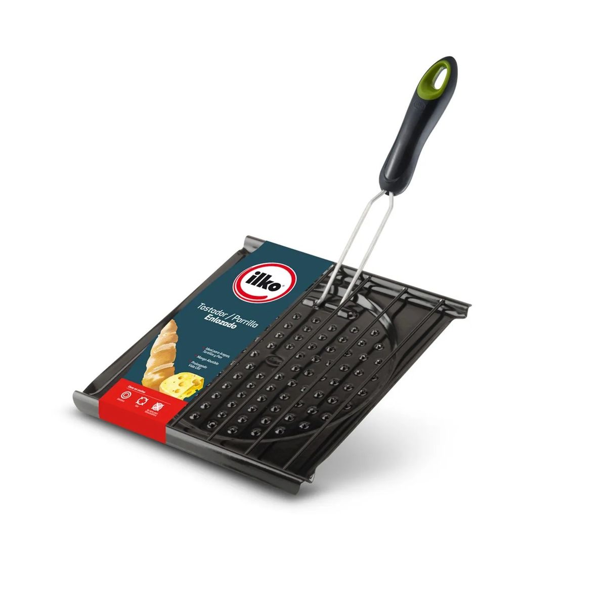 ILKO - Tostador Enlozado Mango Abatible Desing Ilko