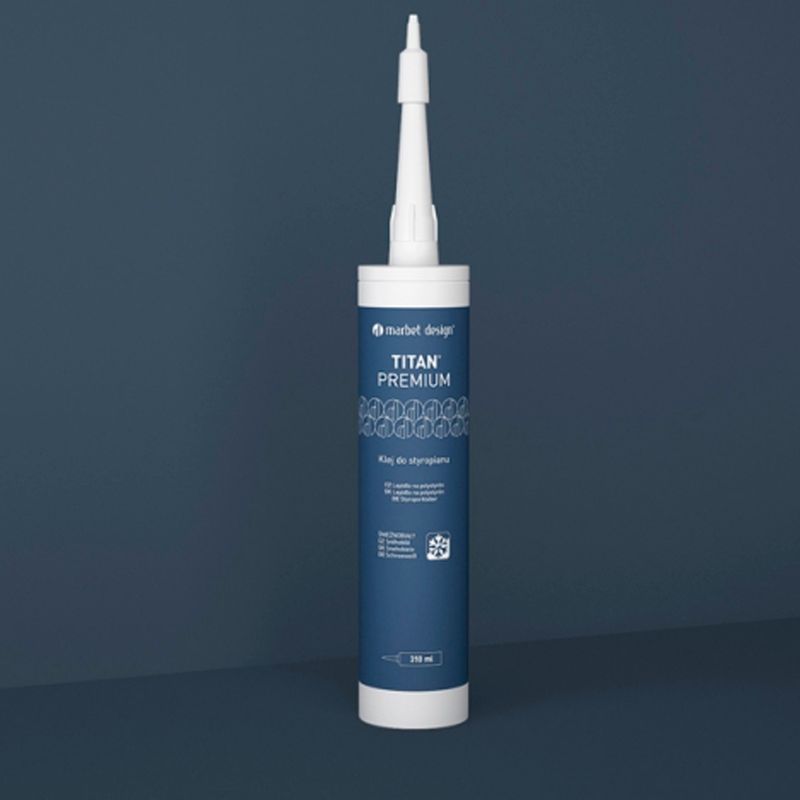 MARBET DESIGN - Adhesivo de Montaje TITAN Premium Tubo de 530grs color blanco