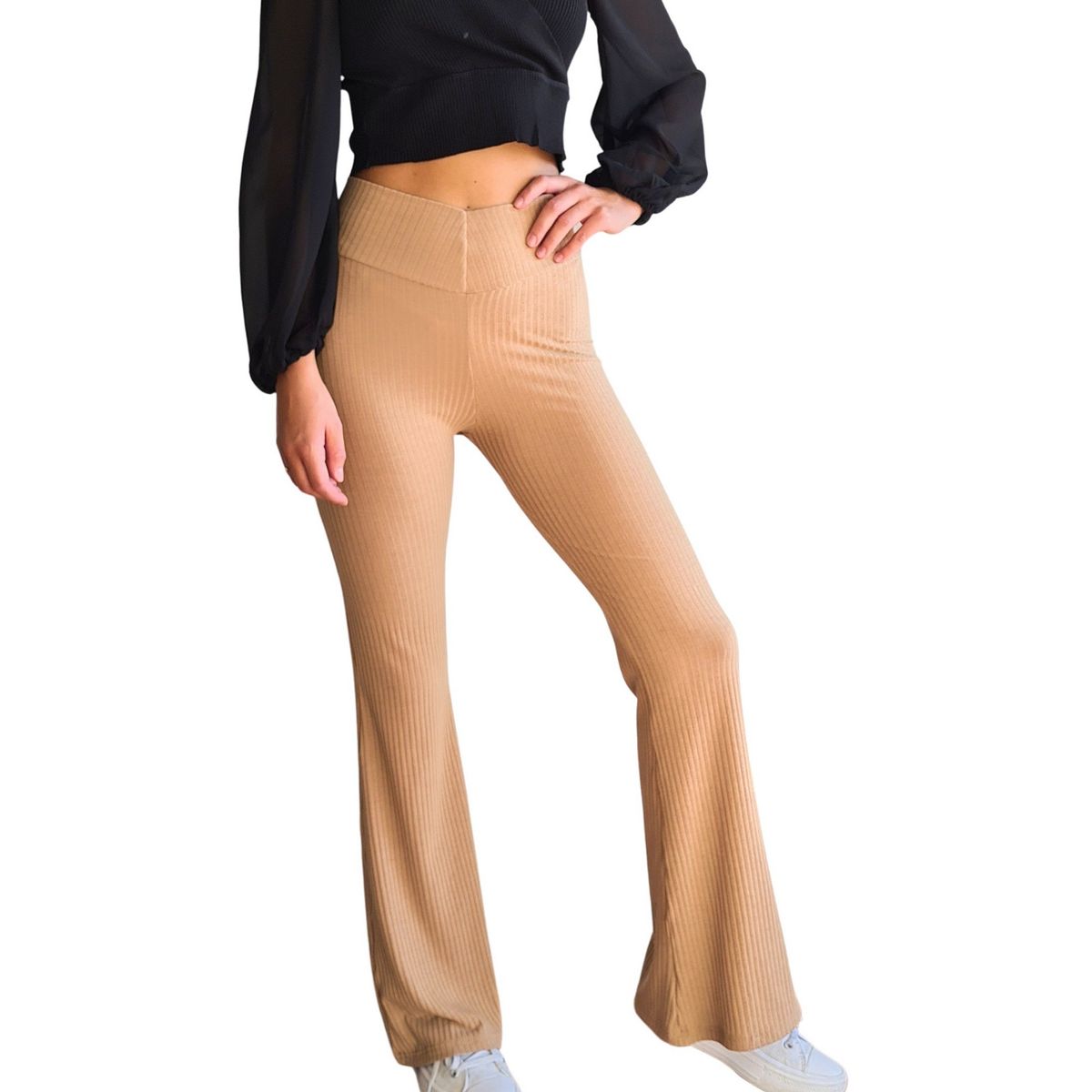 MLK - Calza Flarepants MLK Canuton Beige Mujer