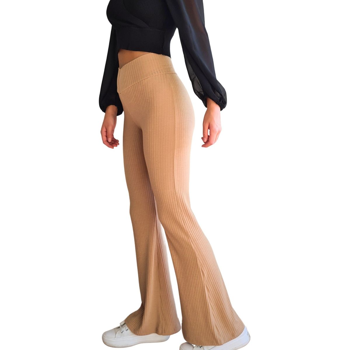 MLK - Calza Flarepants MLK Canuton Beige Mujer