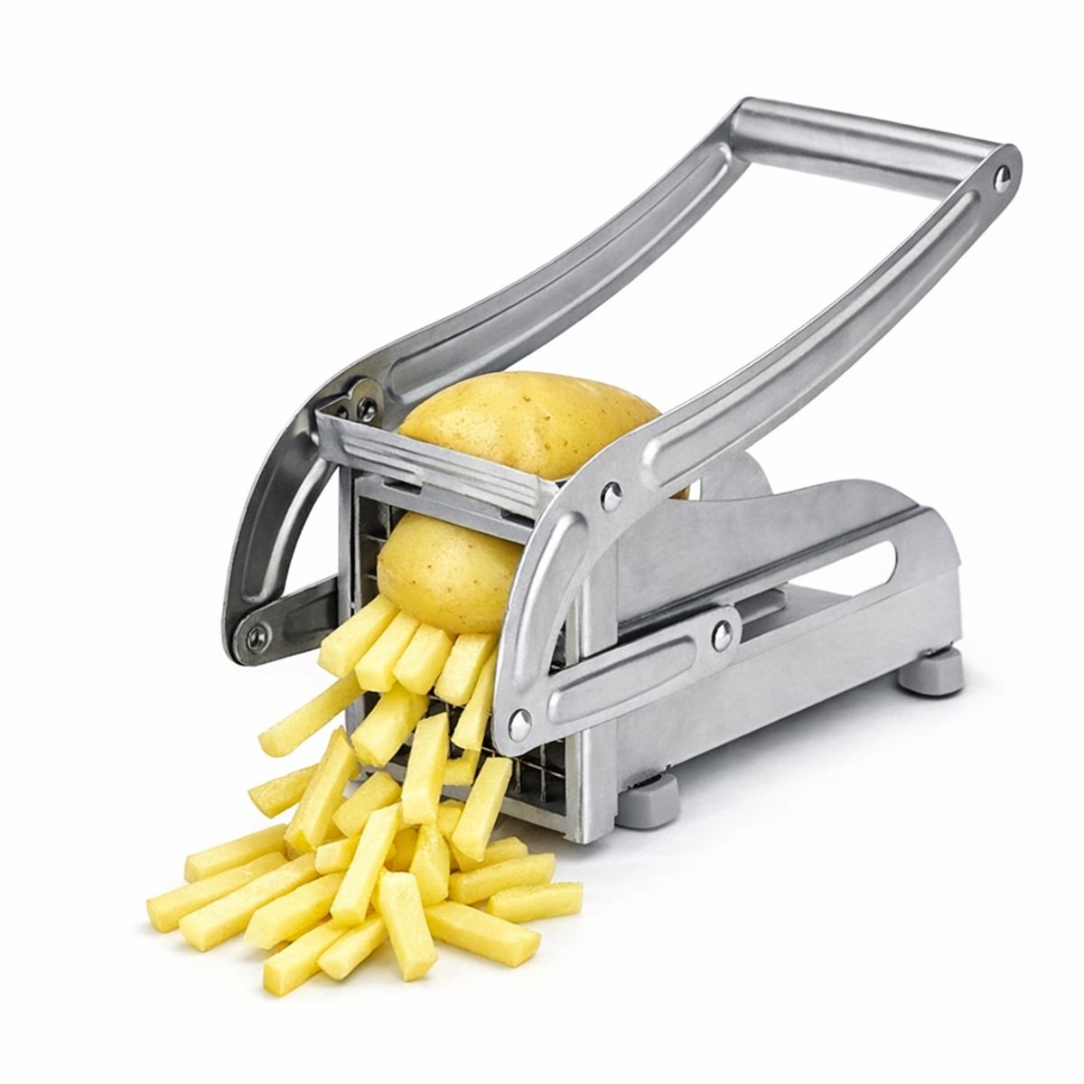 GENERICO - Cortador de Papas Fritas Manual de Acero Inoxidable  Picador de Papas para Cocina