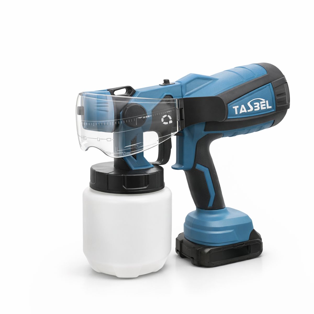 TASBEL - Pistola Pintura Sin Cable TASBEL 800ml 2 Baterias Recargable Pintar Paredes Muebles
