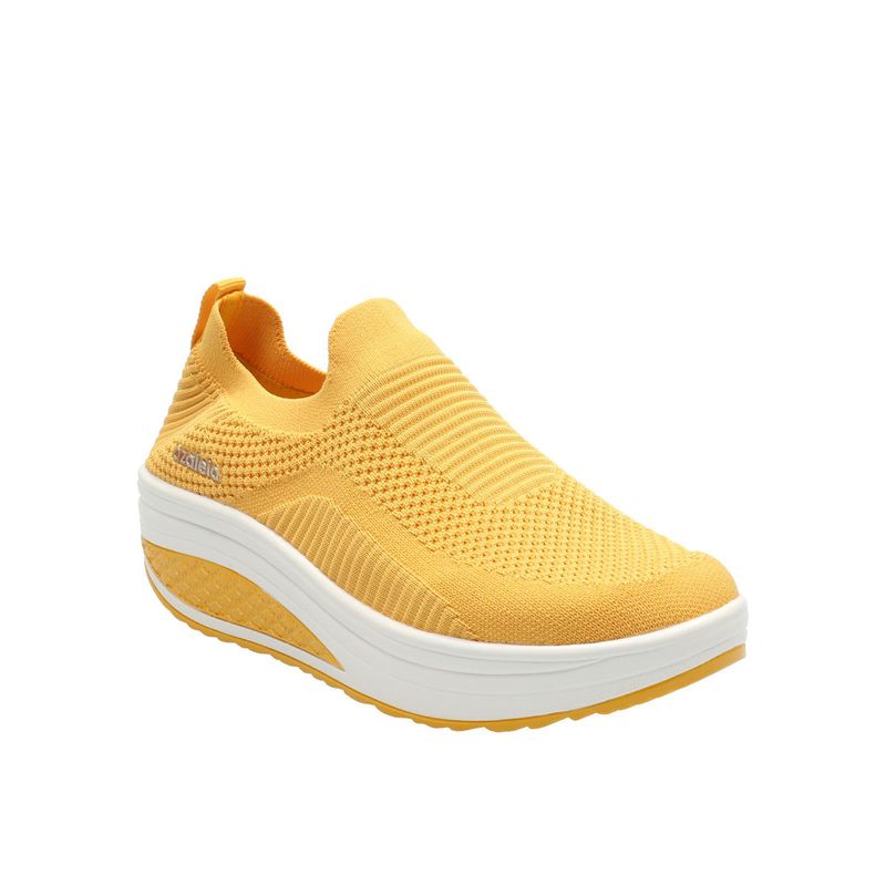 AZALEIA - Zapatilla Mujer Willing Mostaza AZALEIA.