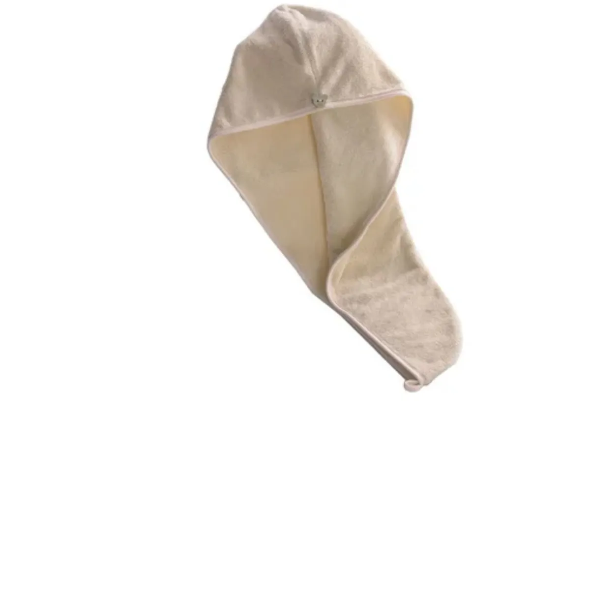 GENERICO - Toalla Para Secar Pelo Turbante Microfibra Colores Cabello Beige