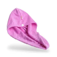 Toalla Para Secar Pelo Turbante Microfibra Colores Cabello Lila