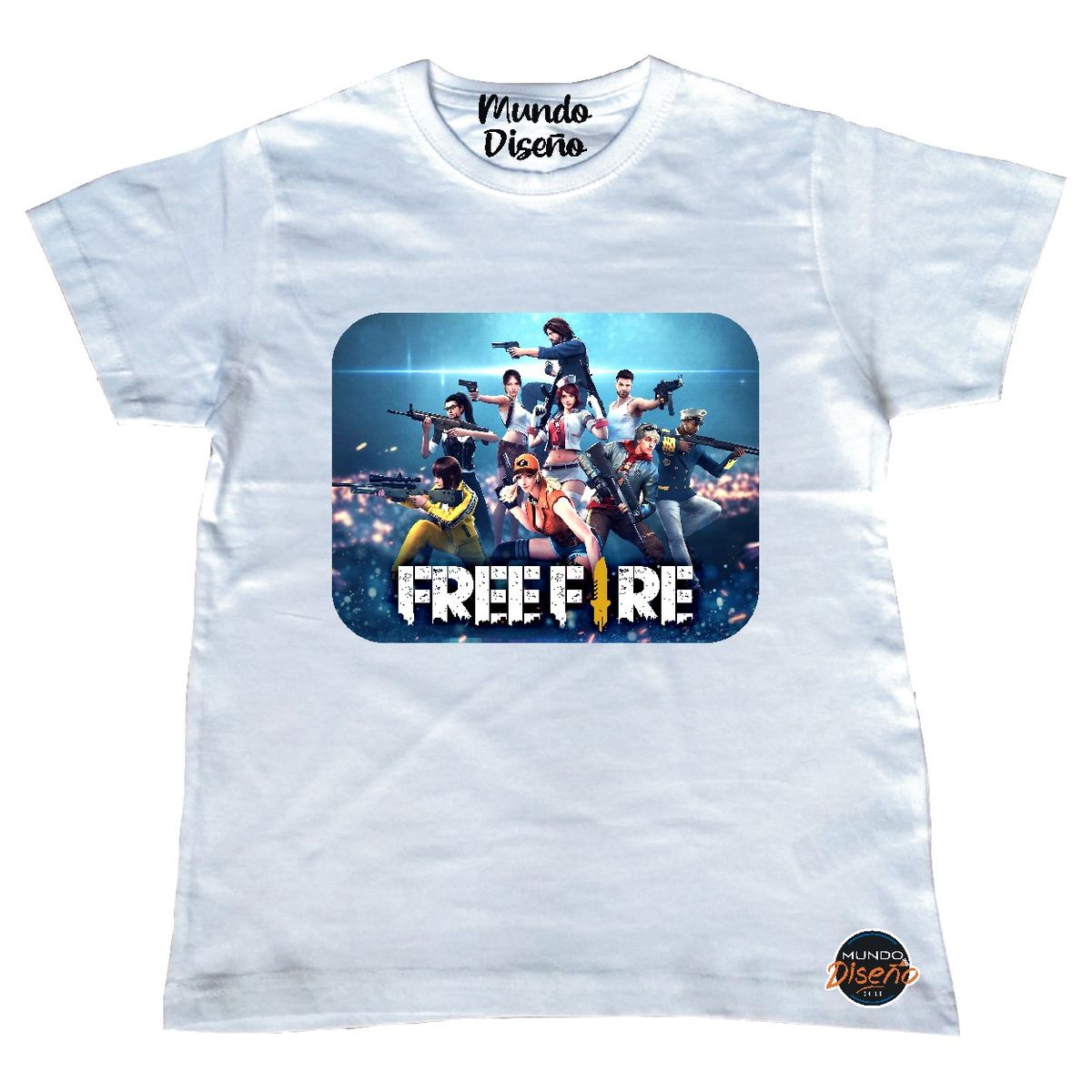 MDC - Polera De Niño Free Fire Grupo