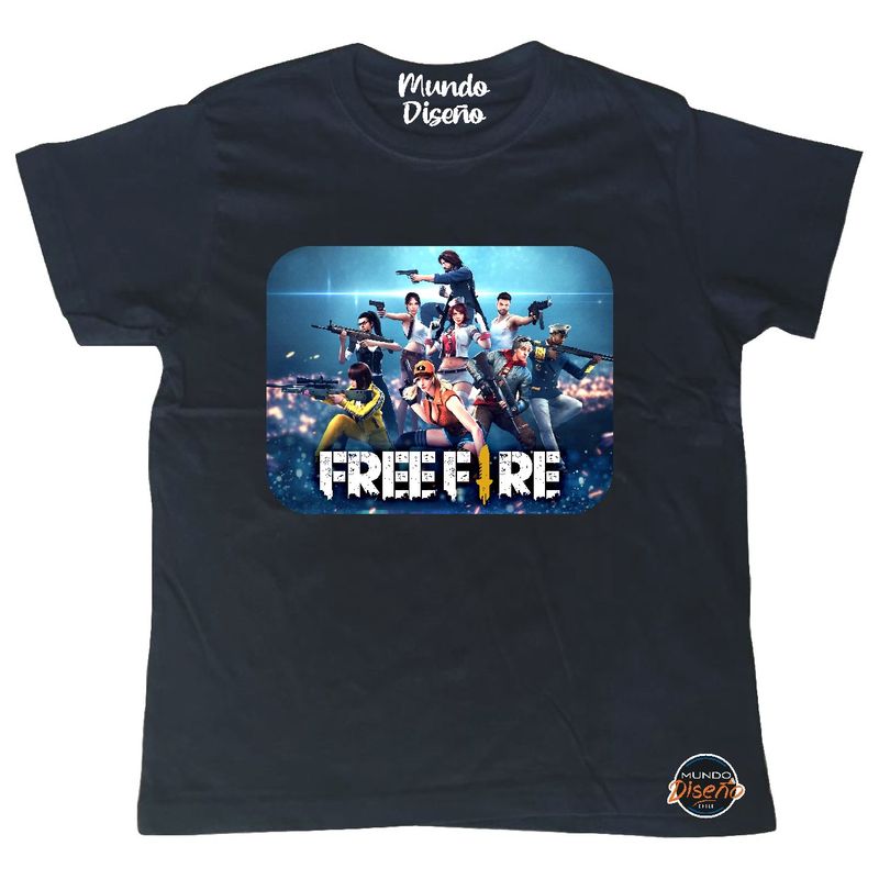 MDC - Polera De Niño Free Fire Grupo