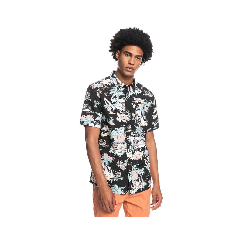 QUIKSILVER - Camisa  Quiksilver Hotel Paradiso Hombre Black