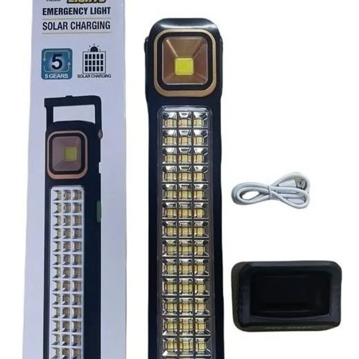 GENERICO - Lámpara 48 Led Solar Foco Luz Emergencia Recargable