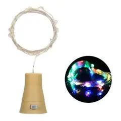 GENERICO - Pack X4 Luces Corcho Hada Alambre Micro Led Boda Multicolor