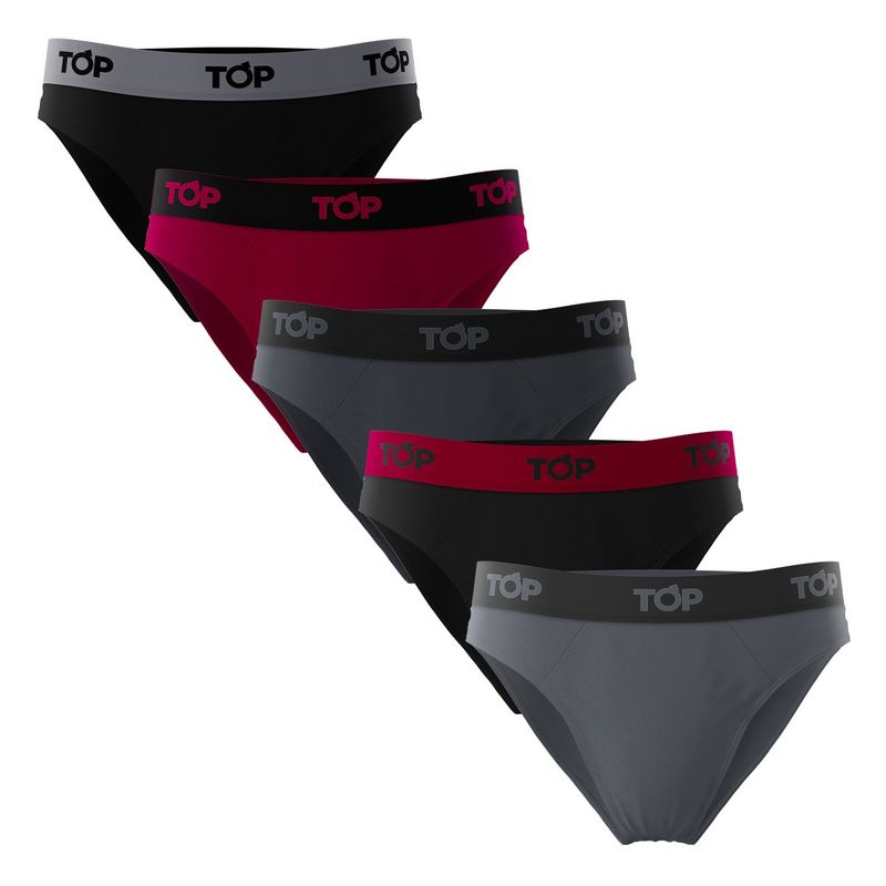 TOP - Slip Hombre Algodón Pack 5 - Combinación 5