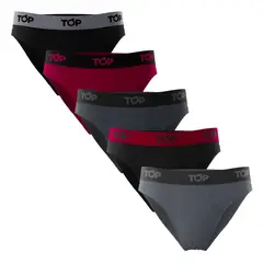 TOP - Slip Hombre Algodón Pack 5 - Combinación 5