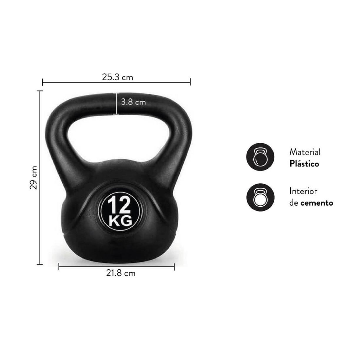 ULTIMATE FITNESS - KETTLEBELL – PESA RUSA 12 KG
