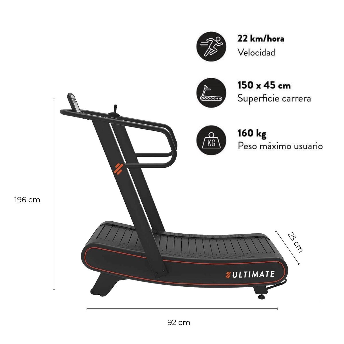 ULTIMATE FITNESS - TROTADORA CURVA C500