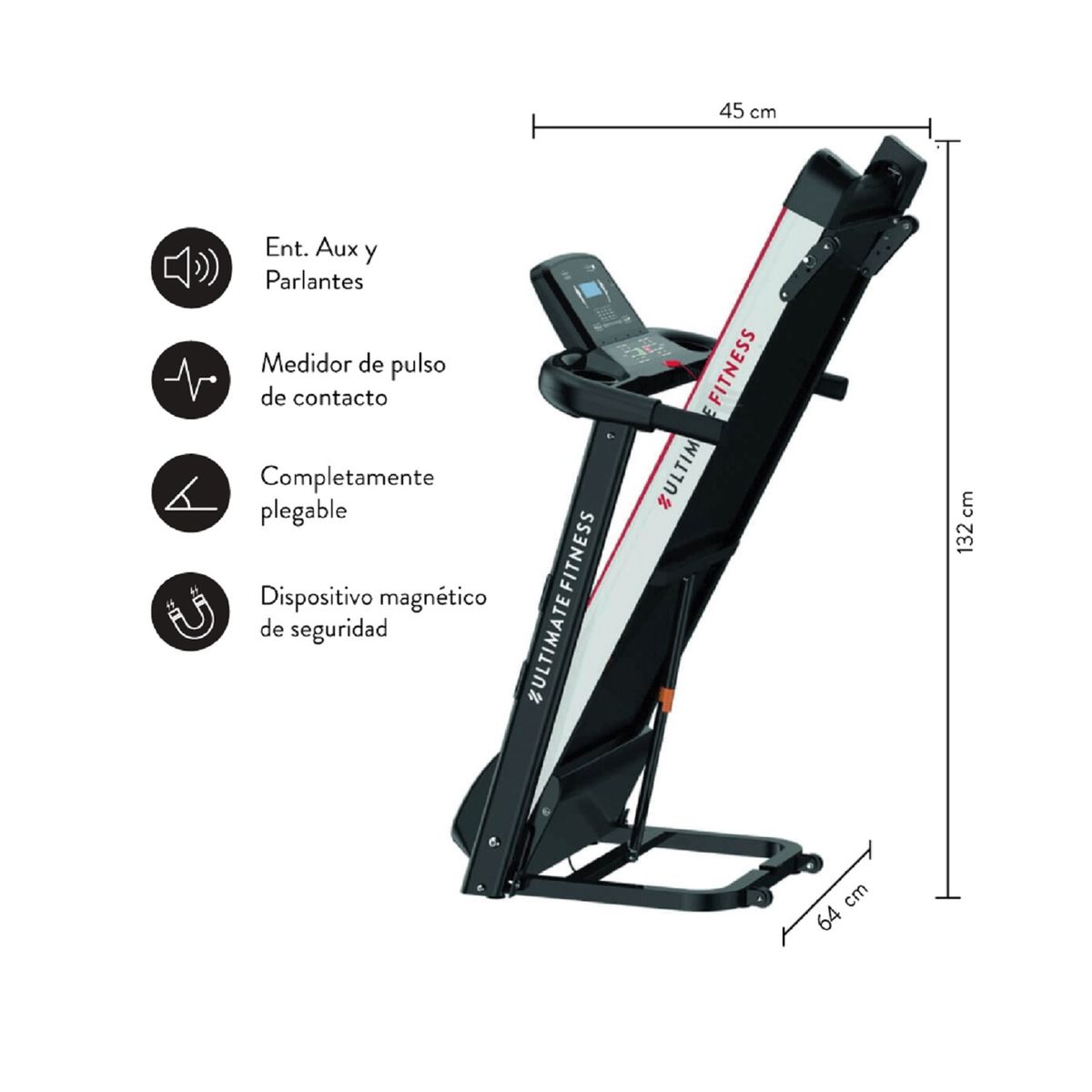 ULTIMATE FITNESS - TROTADORA ELÉCTRICA E310 PRO