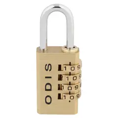 ODIS - Candado Combinación 37mm 4 Diales Maleta Casillero