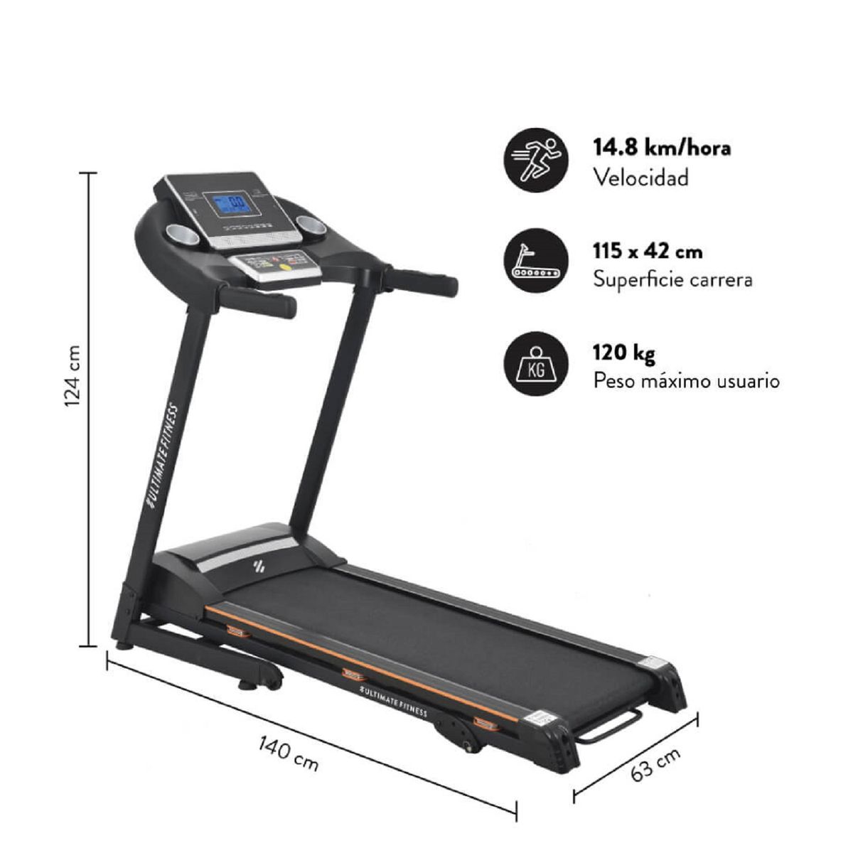 ULTIMATE FITNESS - TROTADORA ELÉCTRICA E400 PRO