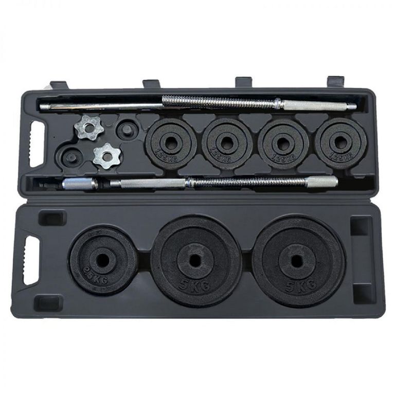 SET MANCUERNAS  BARRA 30 KG PRO