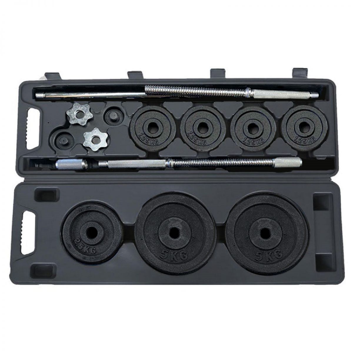 ULTIMATE FITNESS - SET MANCUERNAS – BARRA 30 KG PRO