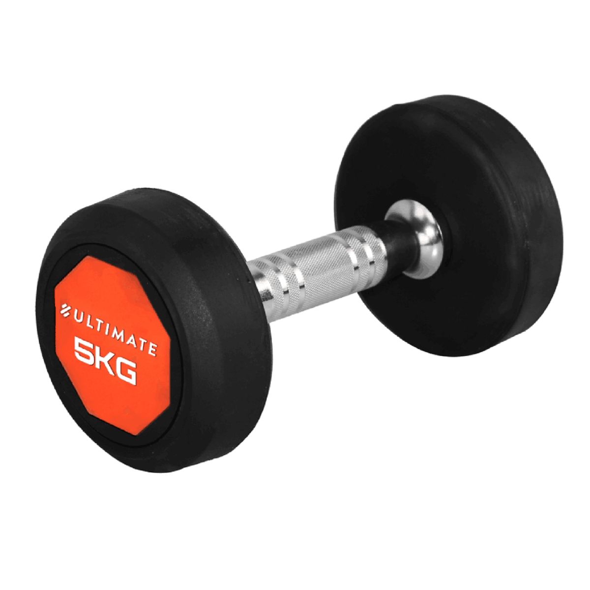 ULTIMATE FITNESS - MANCUERNAS CROMADAS ENGOMADAS PRO 5 KG (PAR)