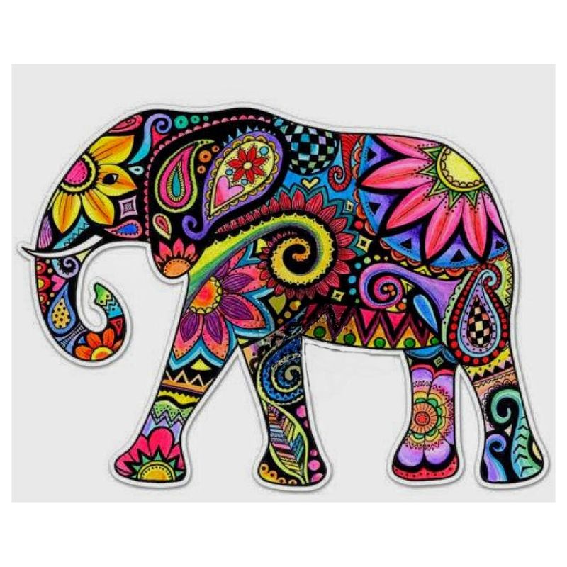 MI ARTE OCIO CONSENTIDO - Pintura por diamante Elefante 20x25 cm Diamond painting
