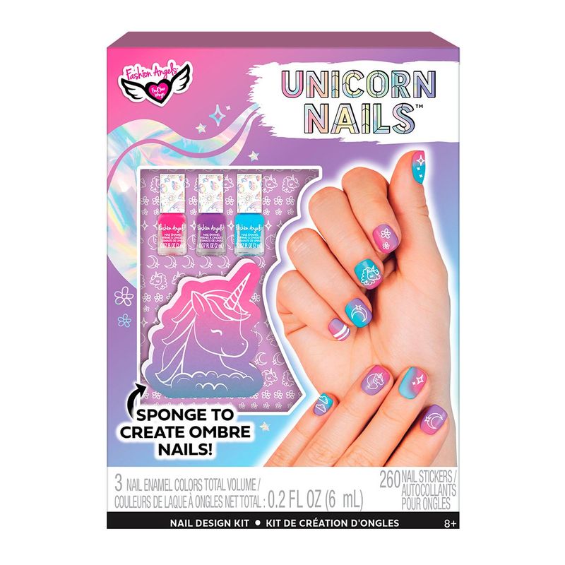 FASHION ANGELS - Diseña tus Uñas de Unicornio Fashion Angels