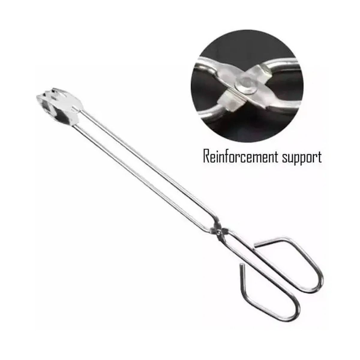 GENERICO - Pinzas Tenazas De Acero 36cm Asado Carbón Pan Carnes