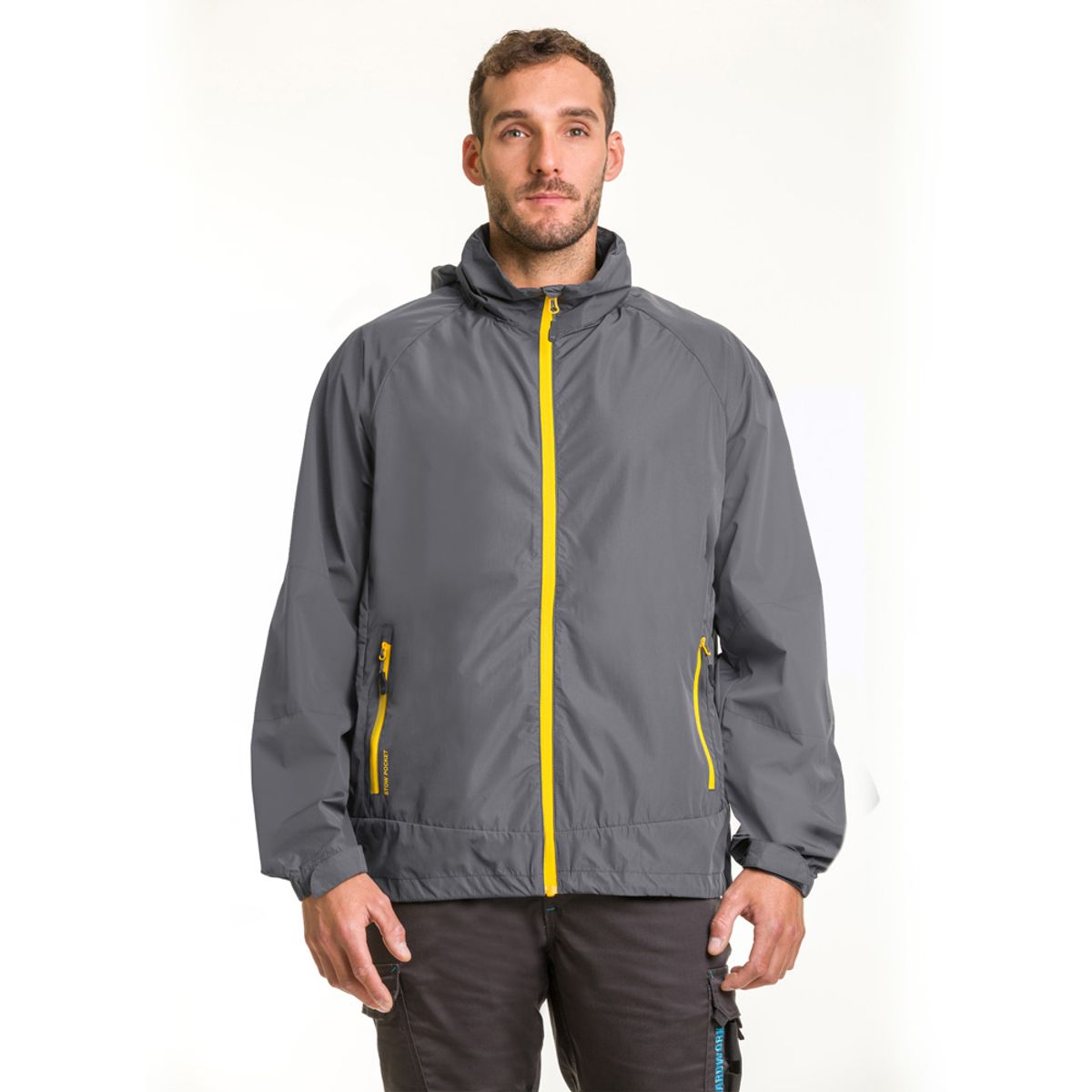 HARDWORK - Cortaviento HW Vent Hombre Carbon Grey