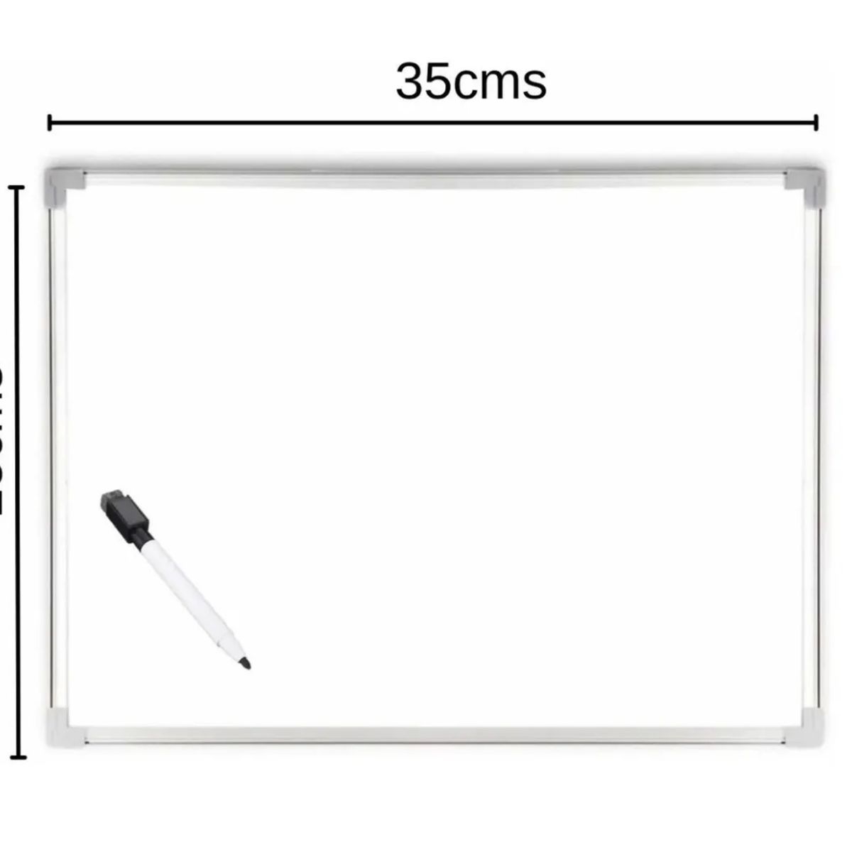 GENERICO - Pizarra Acrílica Blanca Magnética 25x35cms