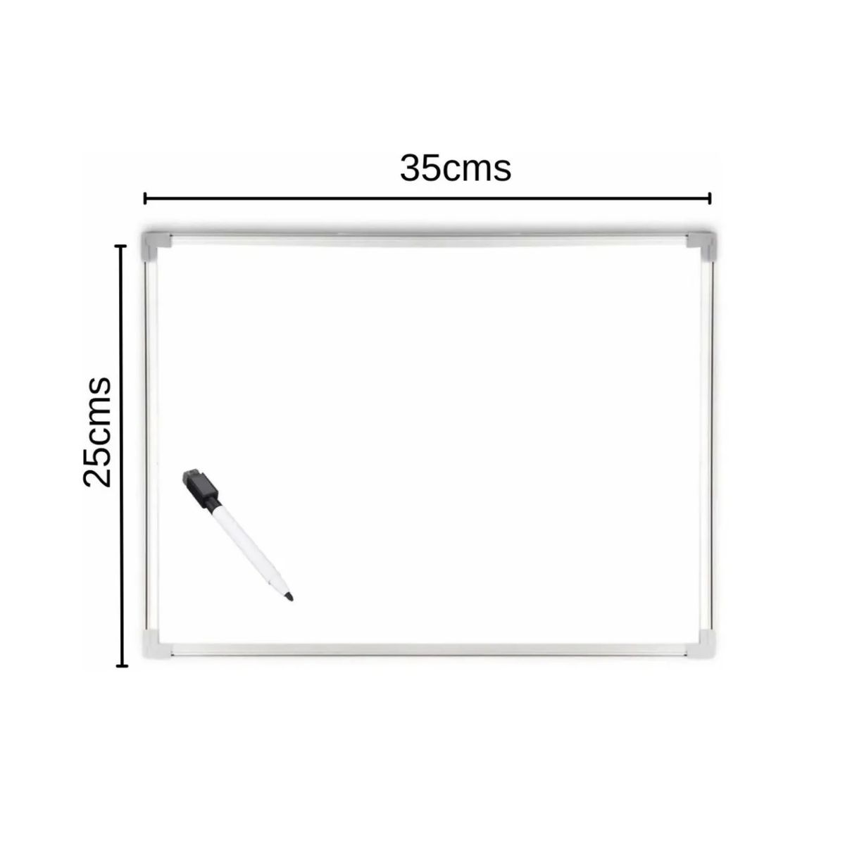GENERICO - Pizarra Acrílica Blanca Magnética 25x35cms