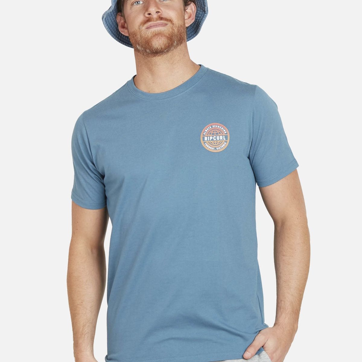 RIP CURL - Polera 6P276 Hombre Azul Rip Curl RIP CURL