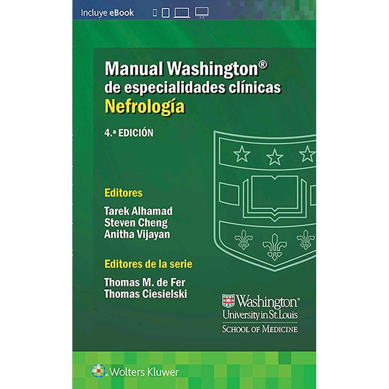 EDITORIAL MEDITERRANEO - Libro Manual Washington De Nefrologia 4ed.