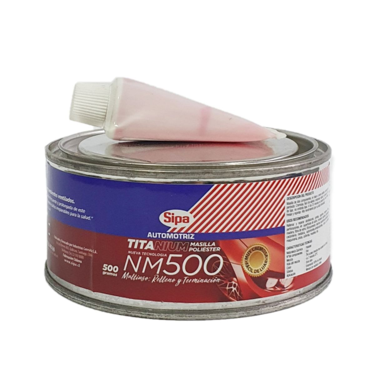 SIPA - Masilla Poliester Titanium NM500 500 Gramos