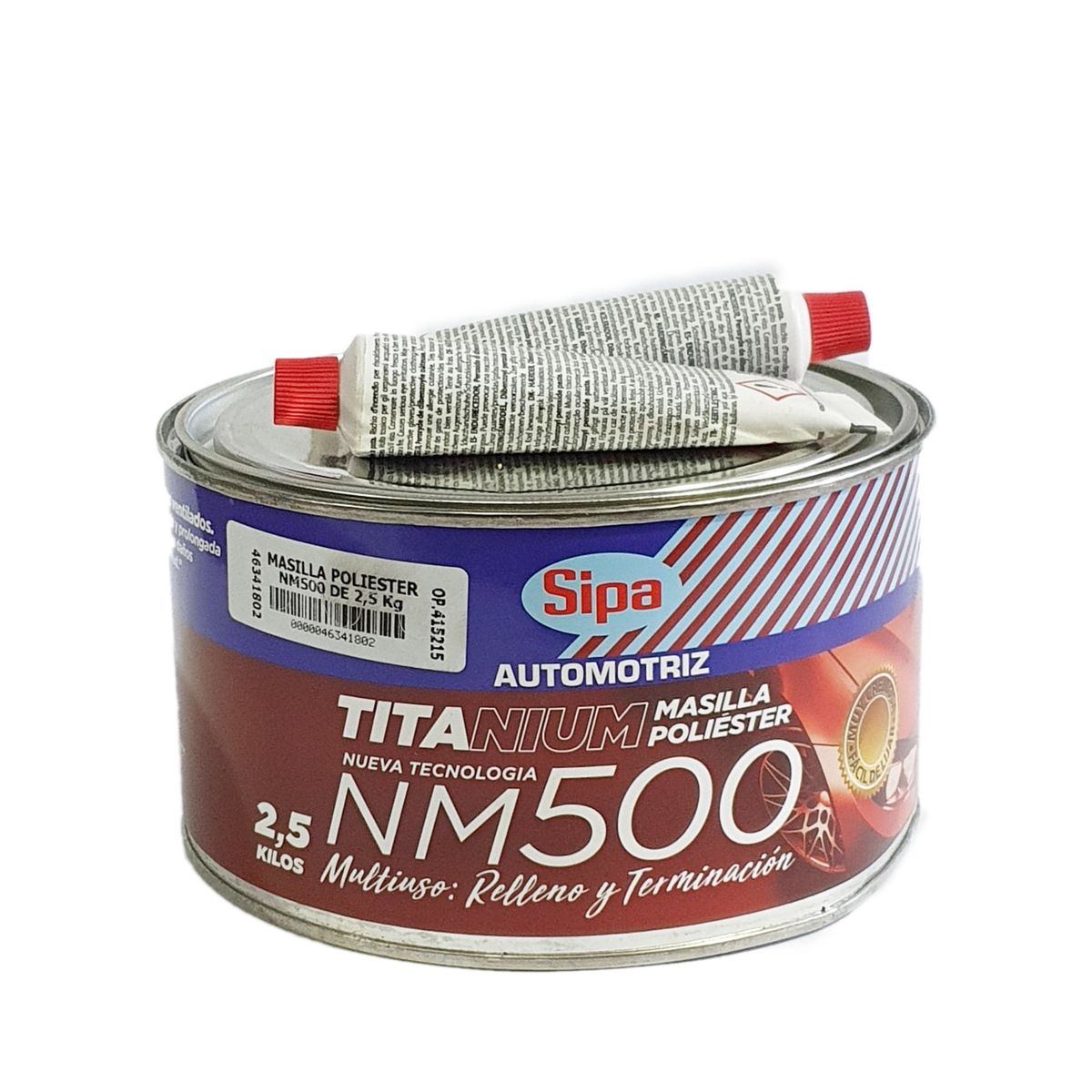 SIPA - Masilla Poliester Titanium NM500 2,5 Kilos