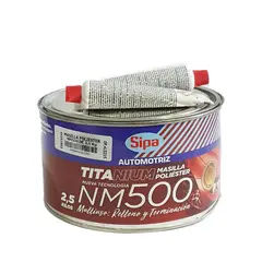 SIPA - Masilla Poliester Titanium NM500 2,5 Kilos