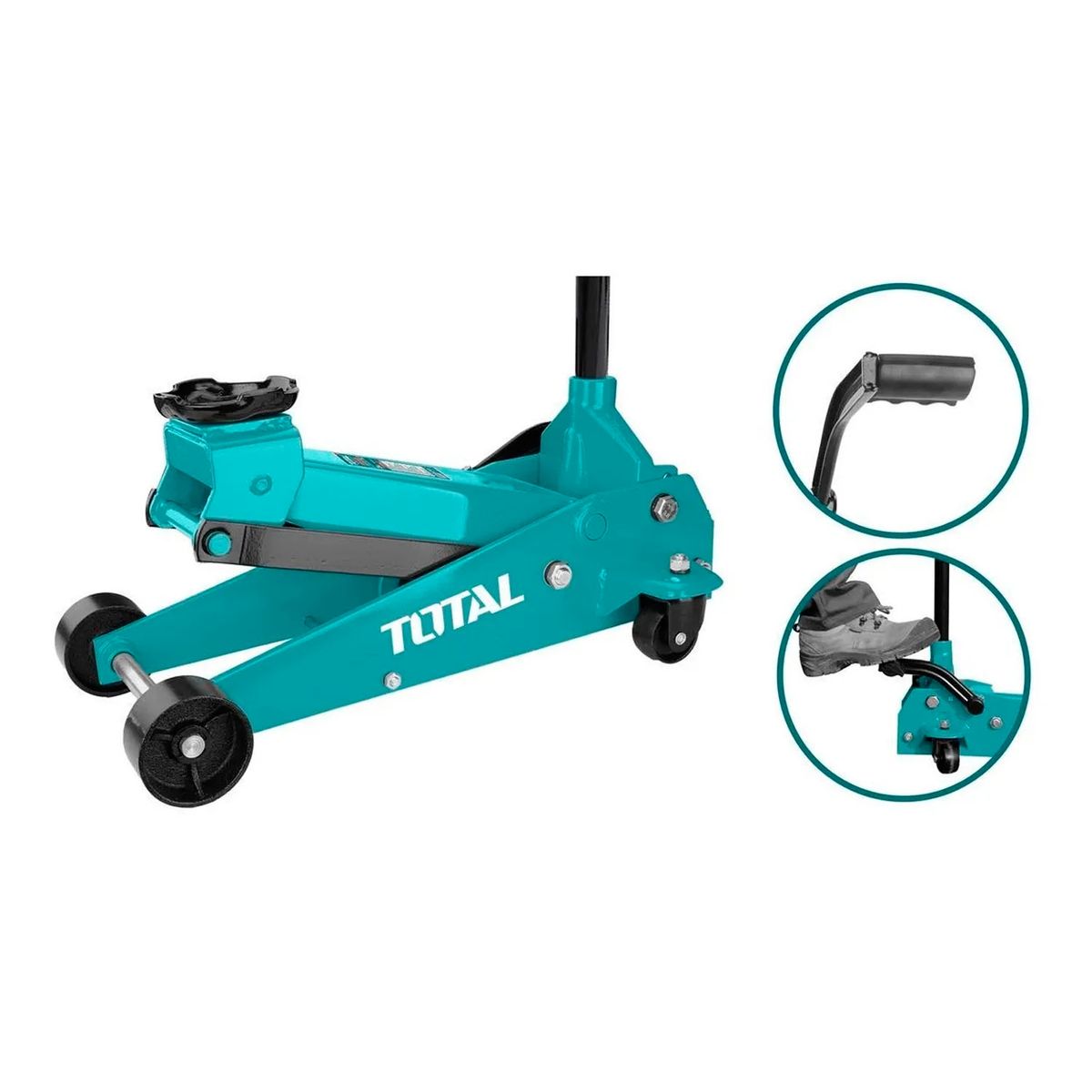 TOTAL TOOLS - Gata Hidraulica Tipo Caiman 3 Toneladas