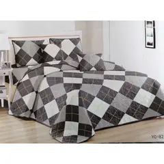 GENERICO - CUBRECAMA 2 PLAZAS ESTAMPADO CON FUNDAS DE ALMOHADA