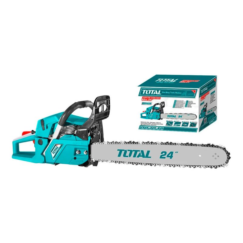 TOTAL TOOLS - Motosierra Bencinera 62cc 24kw 24puLG