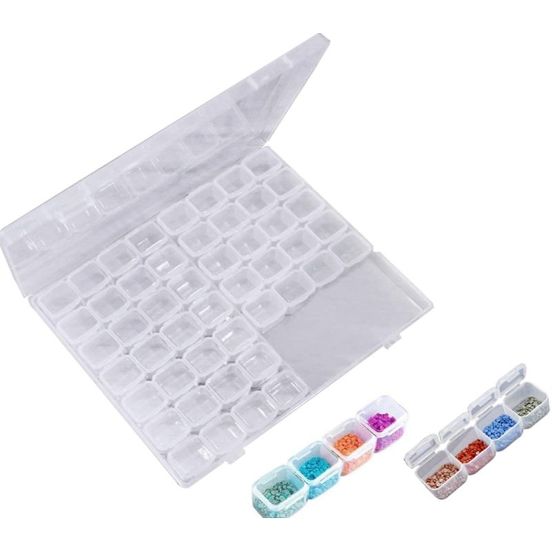 MI ARTE OCIO CONSENTIDO - Caja organizadora 56 compartimientos mostacillas, joyas