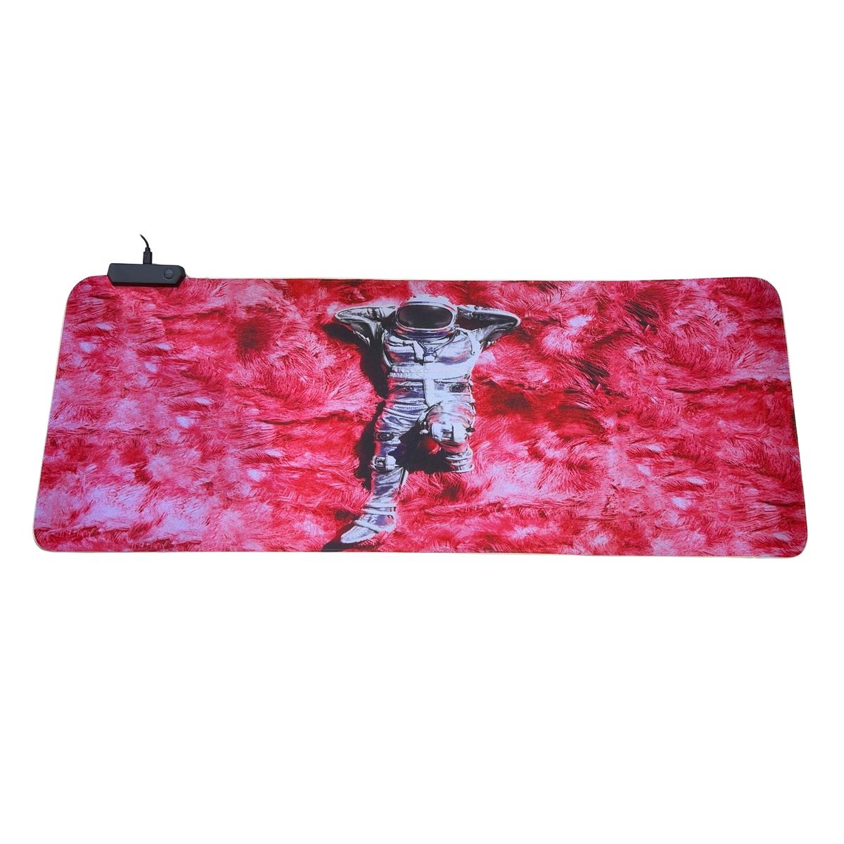 GENERICO - Mousepad Gamer Iluminación Led RGB USB 80X30cm Fibra Ultra Fina 14 Modos Iluminación