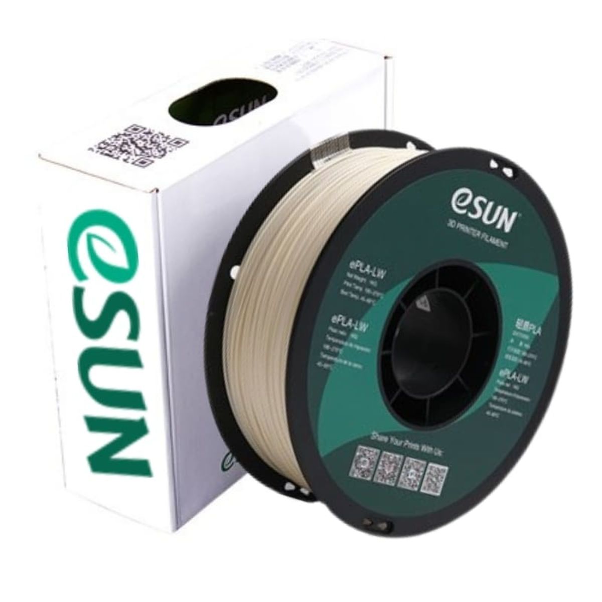 ESUN - Filamento 3D Pla Espuma Ligera Esun 1kg 175mm Blanco