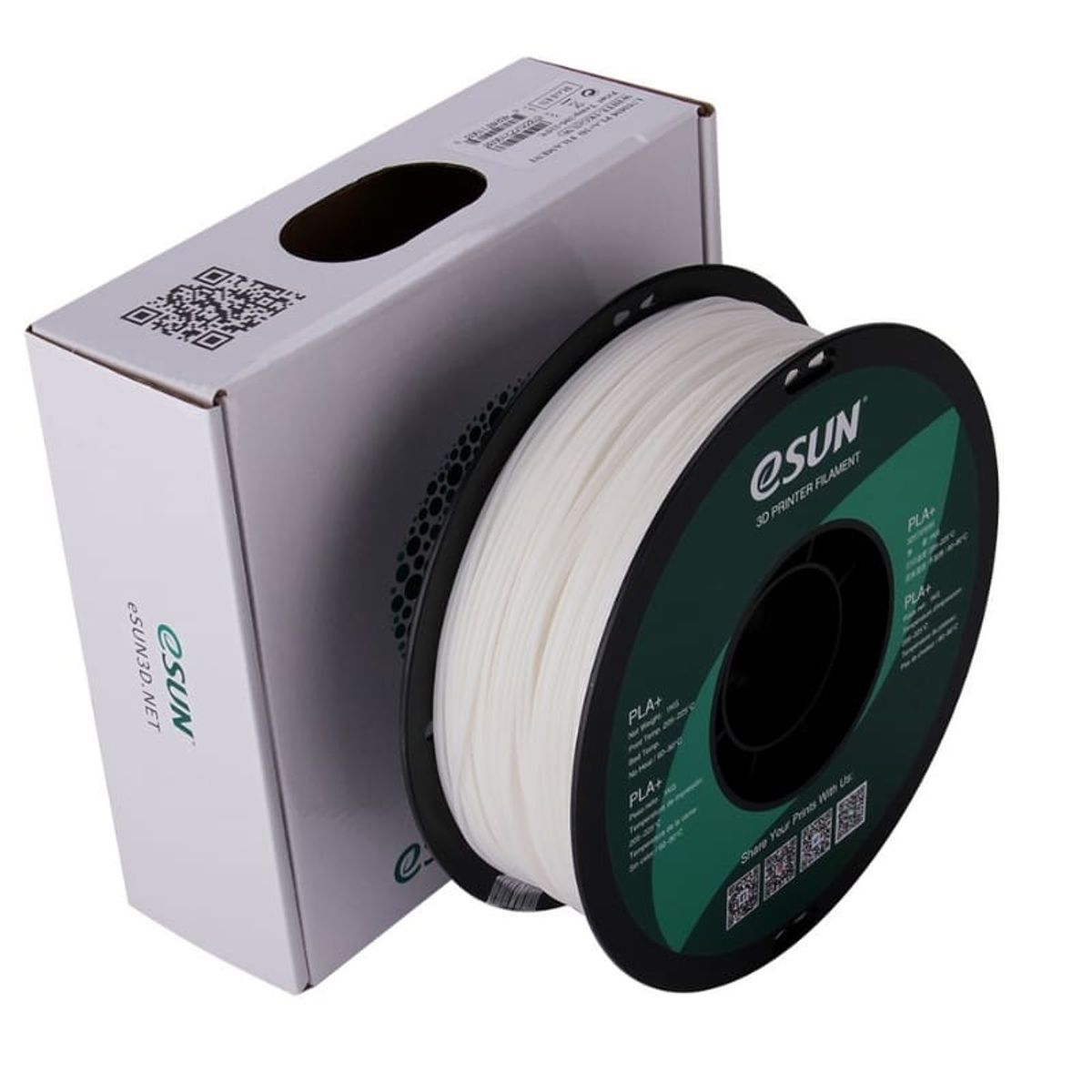 ESUN - Filamento 3D Pla Esun  1.75MM Blanco Invierno - Filamentos