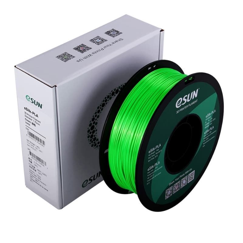 ESUN - Filamento 3D Pla Seda Esun 1kg 175mm Verde - Filamentos