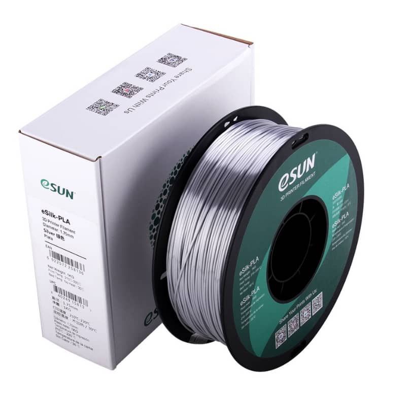 ESUN - Filamento 3D Pla Seda Esun 1kg 175mm Silver - Filamentos