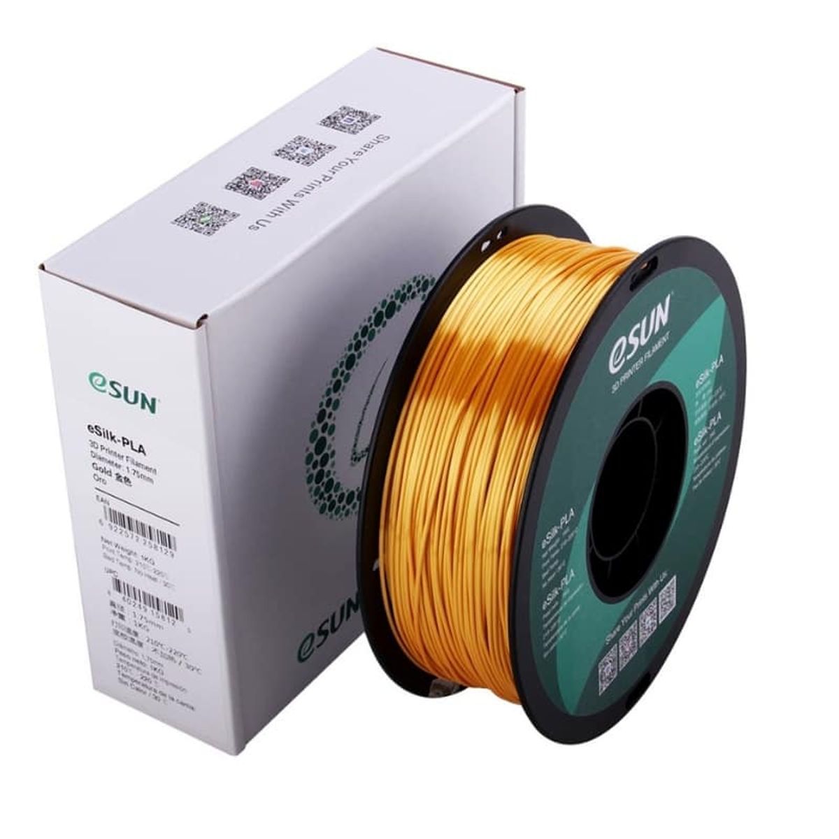 ESUN - Filamento 3D Pla Seda Esun 1kg 175mm Oro - Filamentos