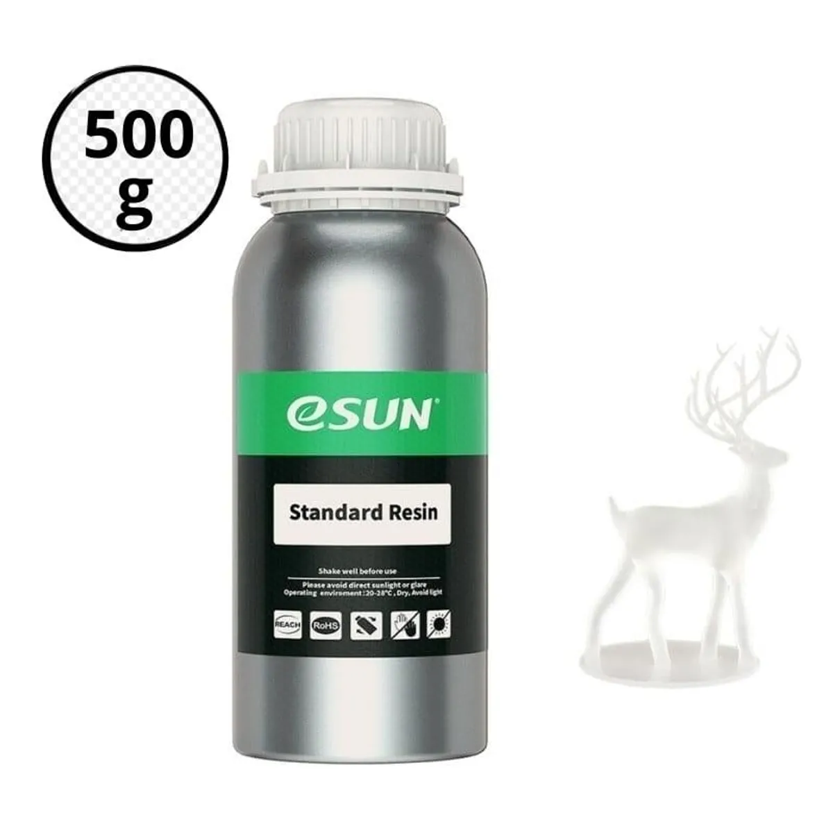 ESUN - Resina 3D Esun Para Impresoras 3D 500g Transparente - Resinas